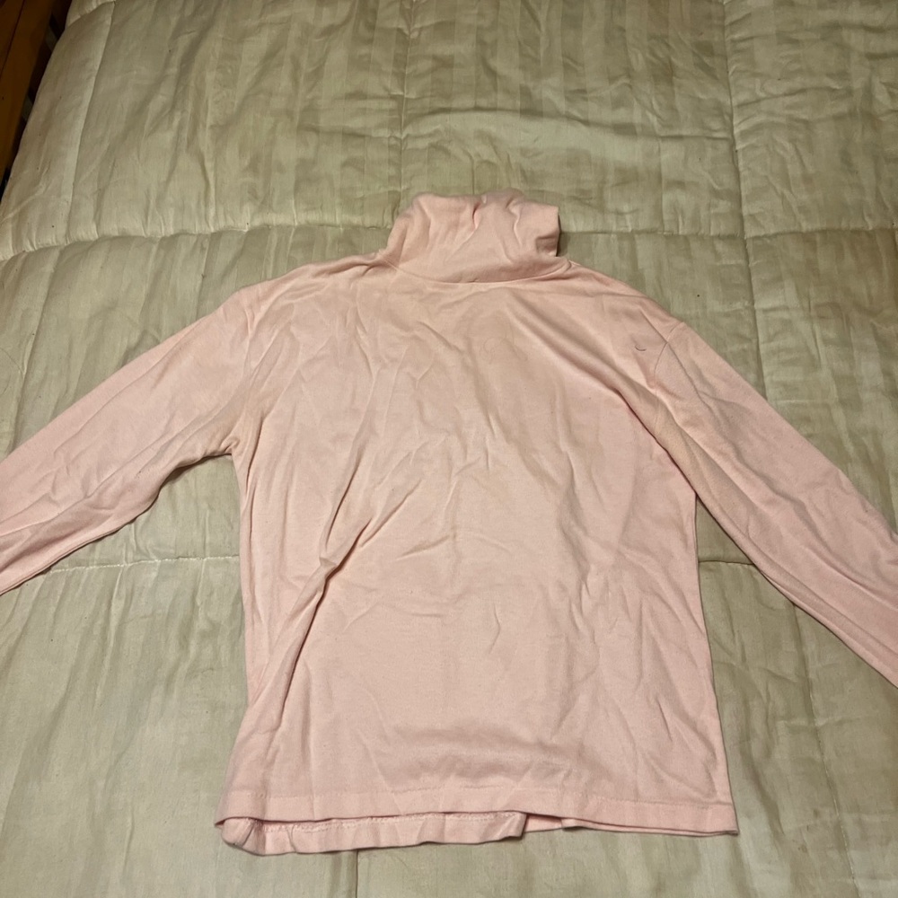 Vintage Currants by Jeri-Jo Light Pink Turtleneck Top – Small
